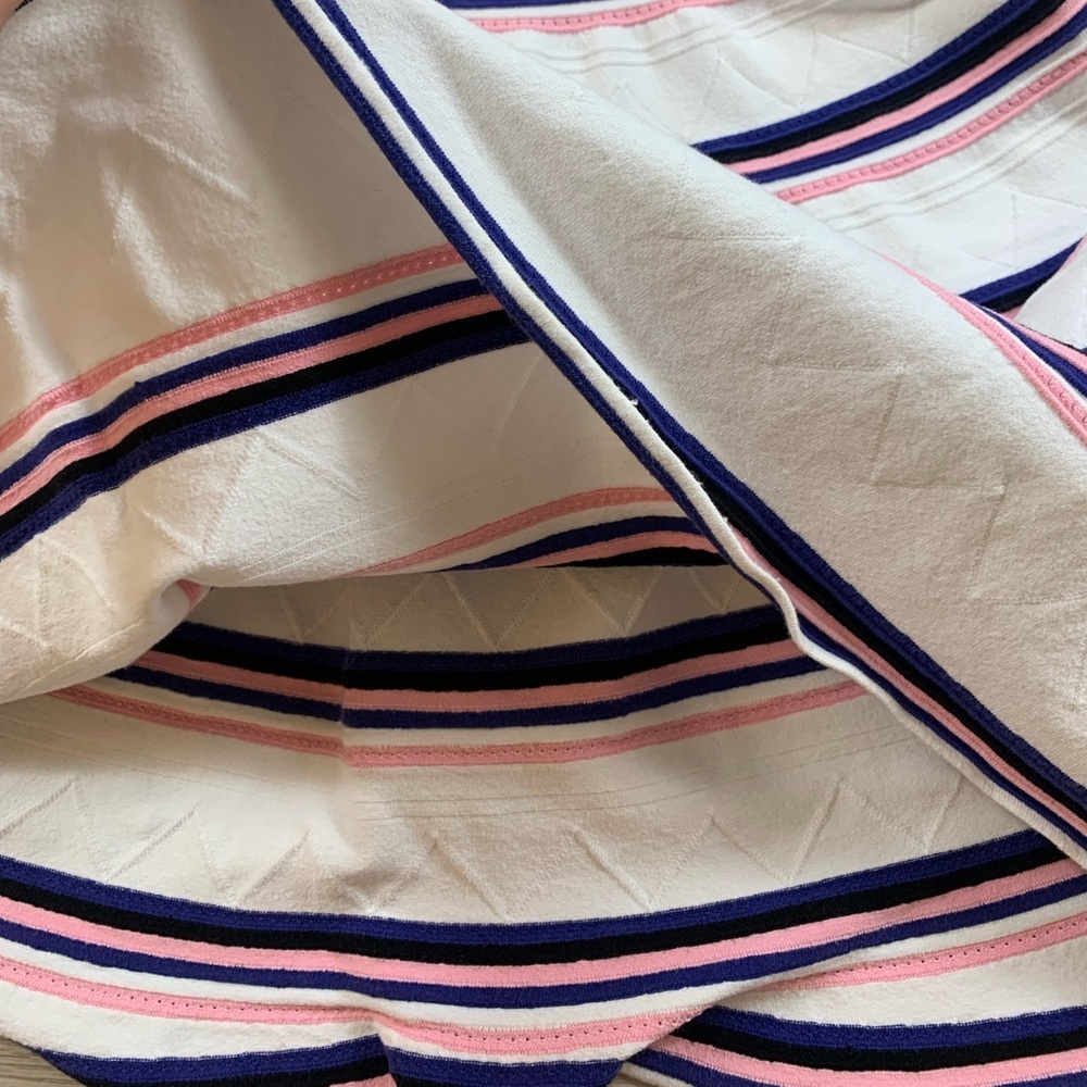 MSGM Stripe Strapless Ruffle Mini Dress - Picture 8 of 14